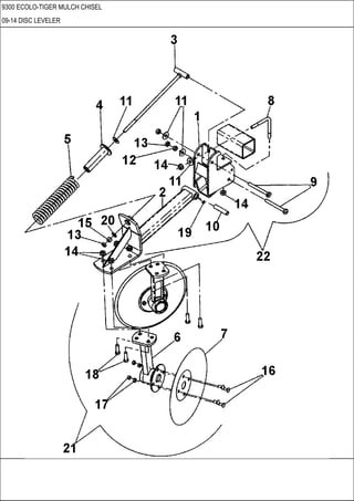 9300 ECOLO-TIGER MULCH CHISEL
09-14 DISC LEVELER
 