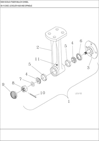 9300 ECOLO-TIGER MULCH CHISEL
09-15 DISC LEVELER HUB AND SPINDLE
 