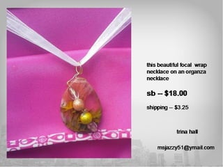 Hidden Treasure Bazaar PART TWO 9/30/14 8:00PM EST