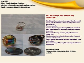 Hidden Treasure Bazaar PART TWO 9/30/14 8:00PM EST
