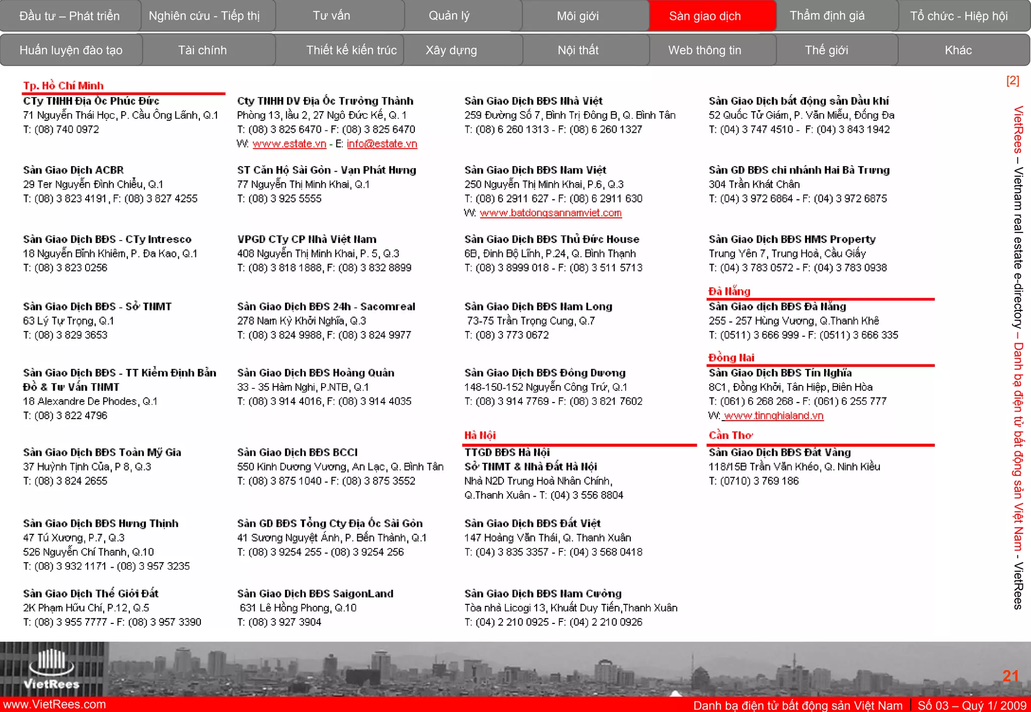 VietnamRealEstate_E-Directory_VN_Q1_2009