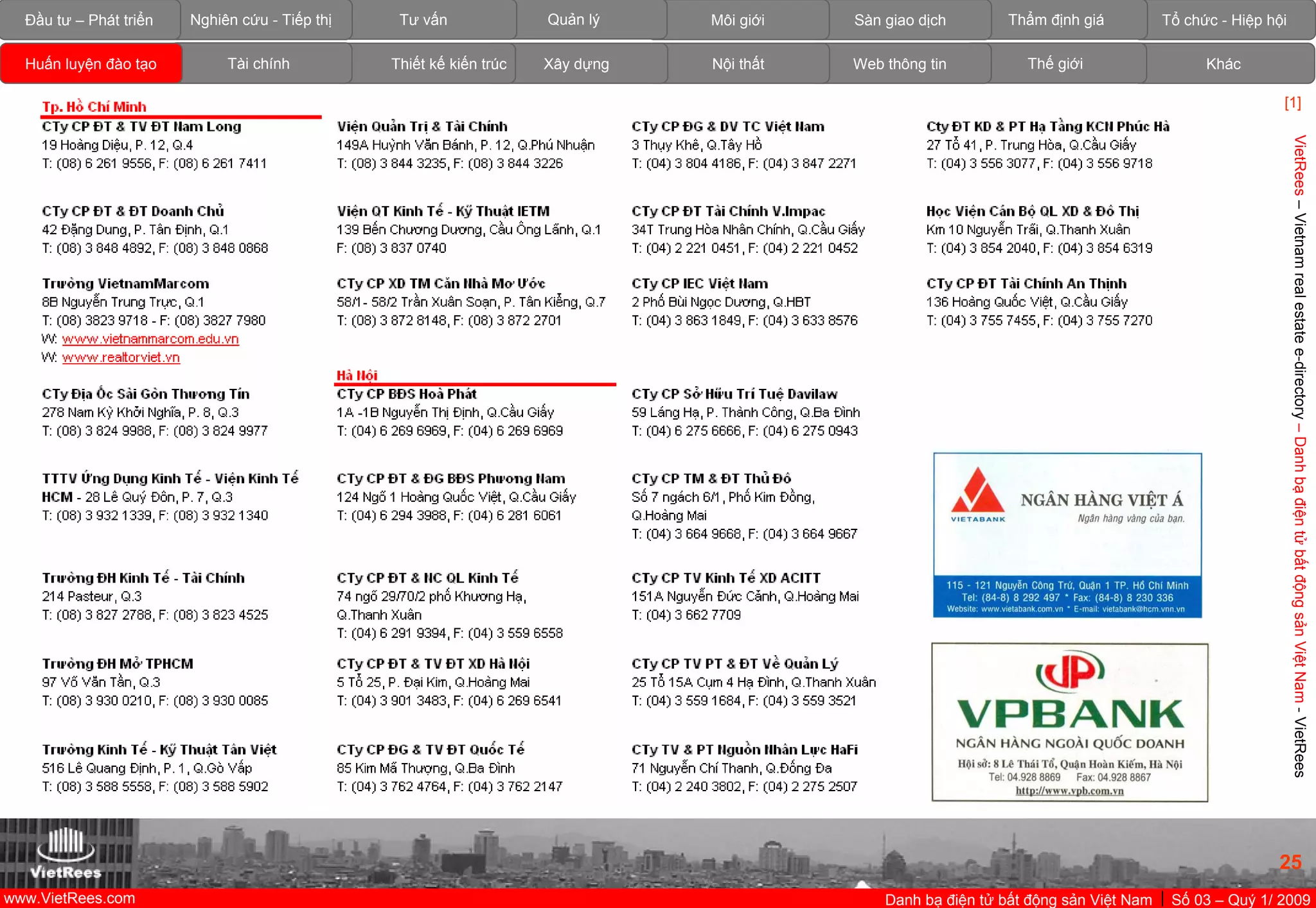VietnamRealEstate_E-Directory_VN_Q1_2009