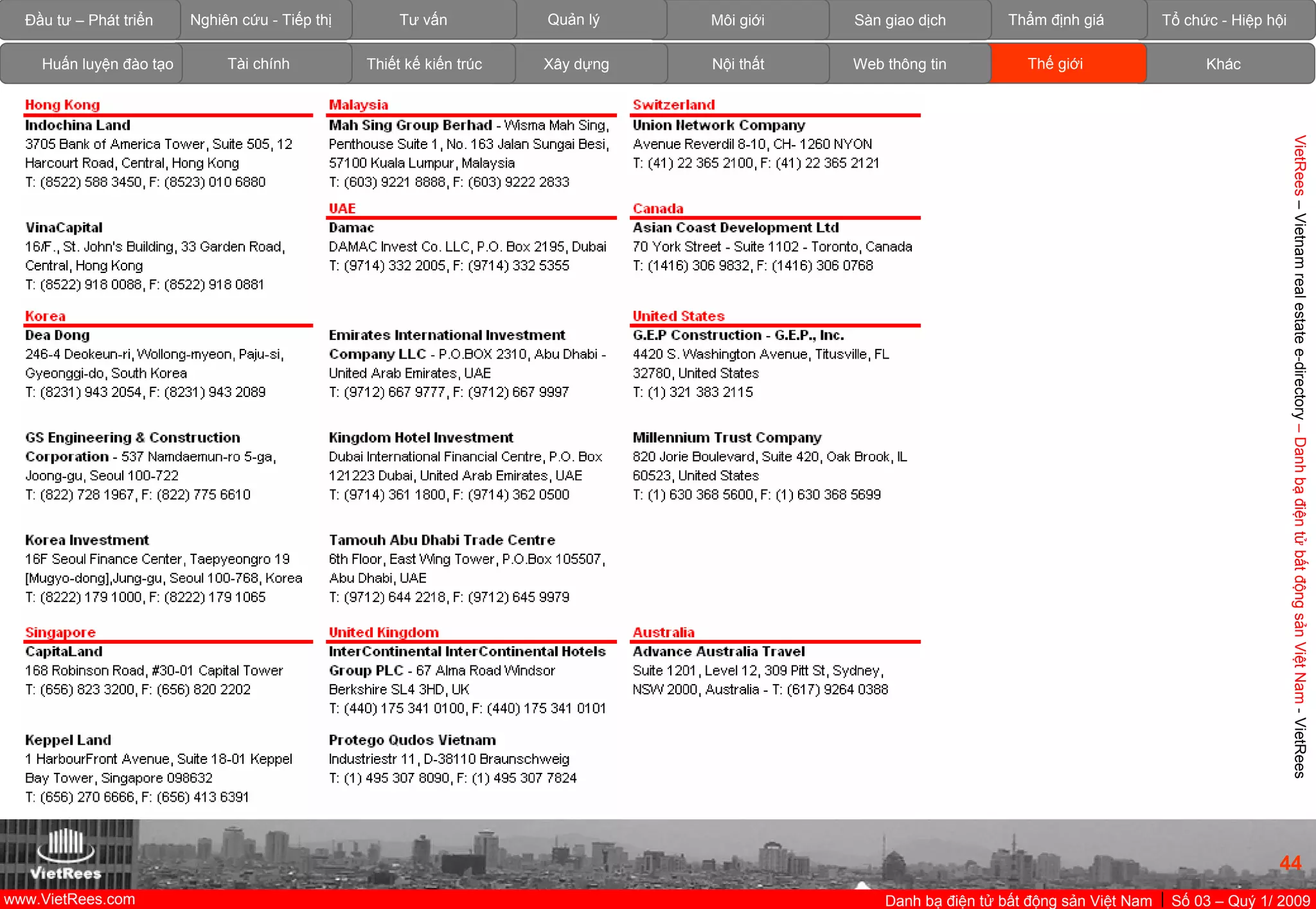 VietnamRealEstate_E-Directory_VN_Q1_2009