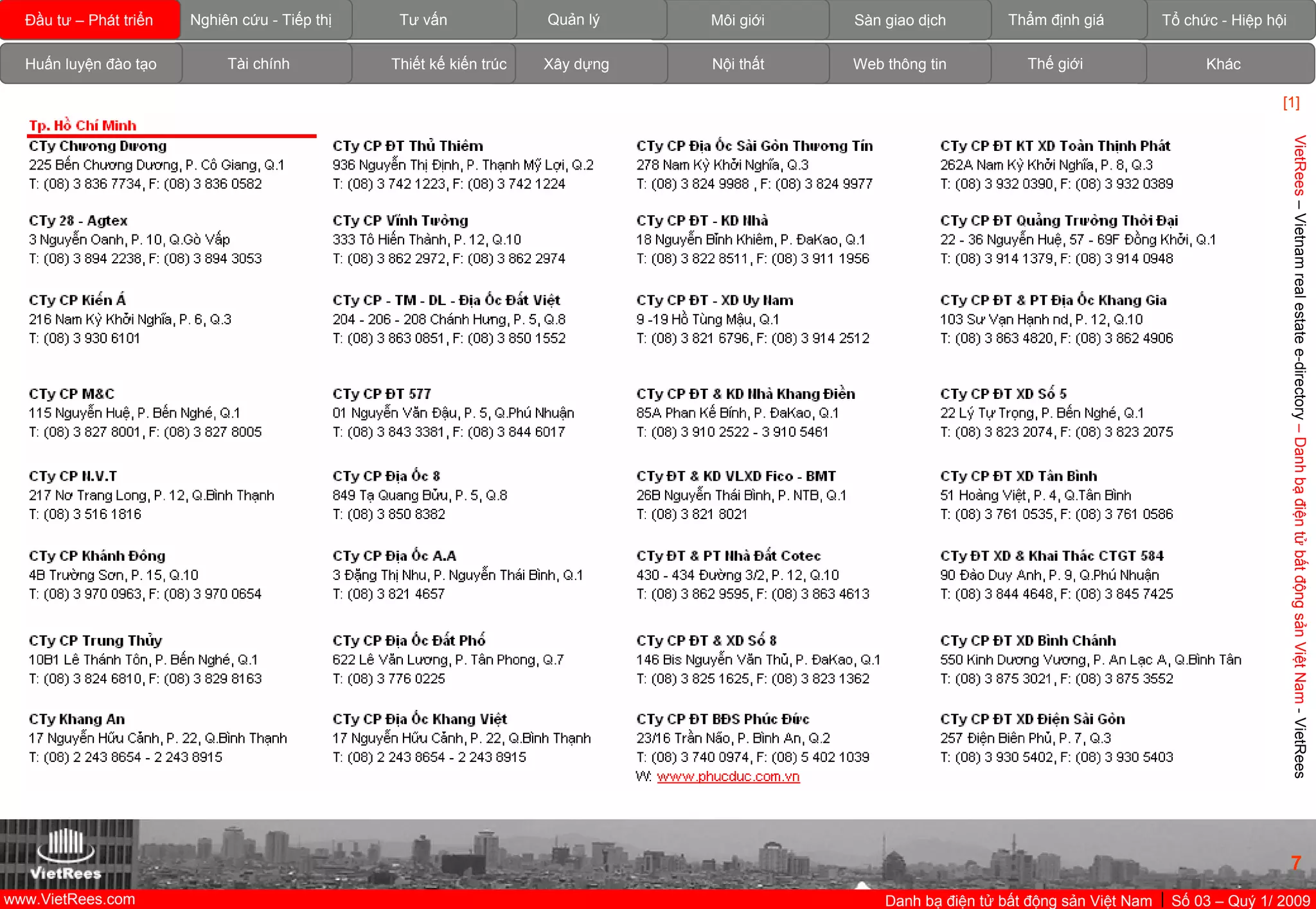 VietnamRealEstate_E-Directory_VN_Q1_2009