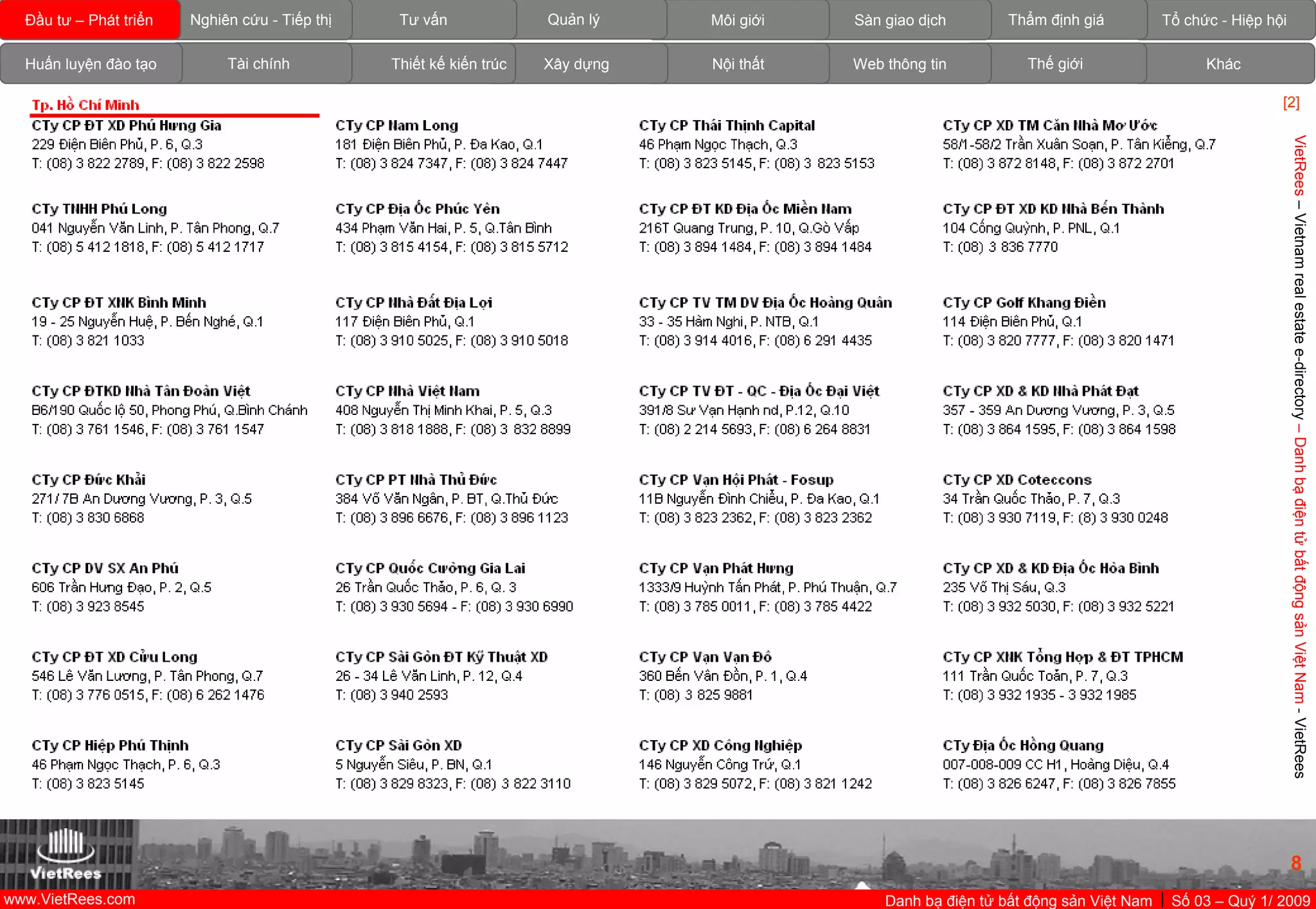 VietnamRealEstate_E-Directory_VN_Q1_2009