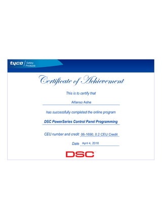 DSC Certificate