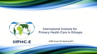 CORE Group Fall Meeting 2017
 