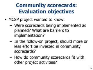 Social Accountability for Improved Community Health Winch | PPT