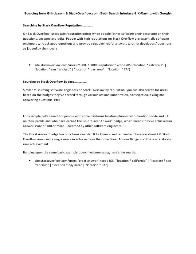 sourcing resumes