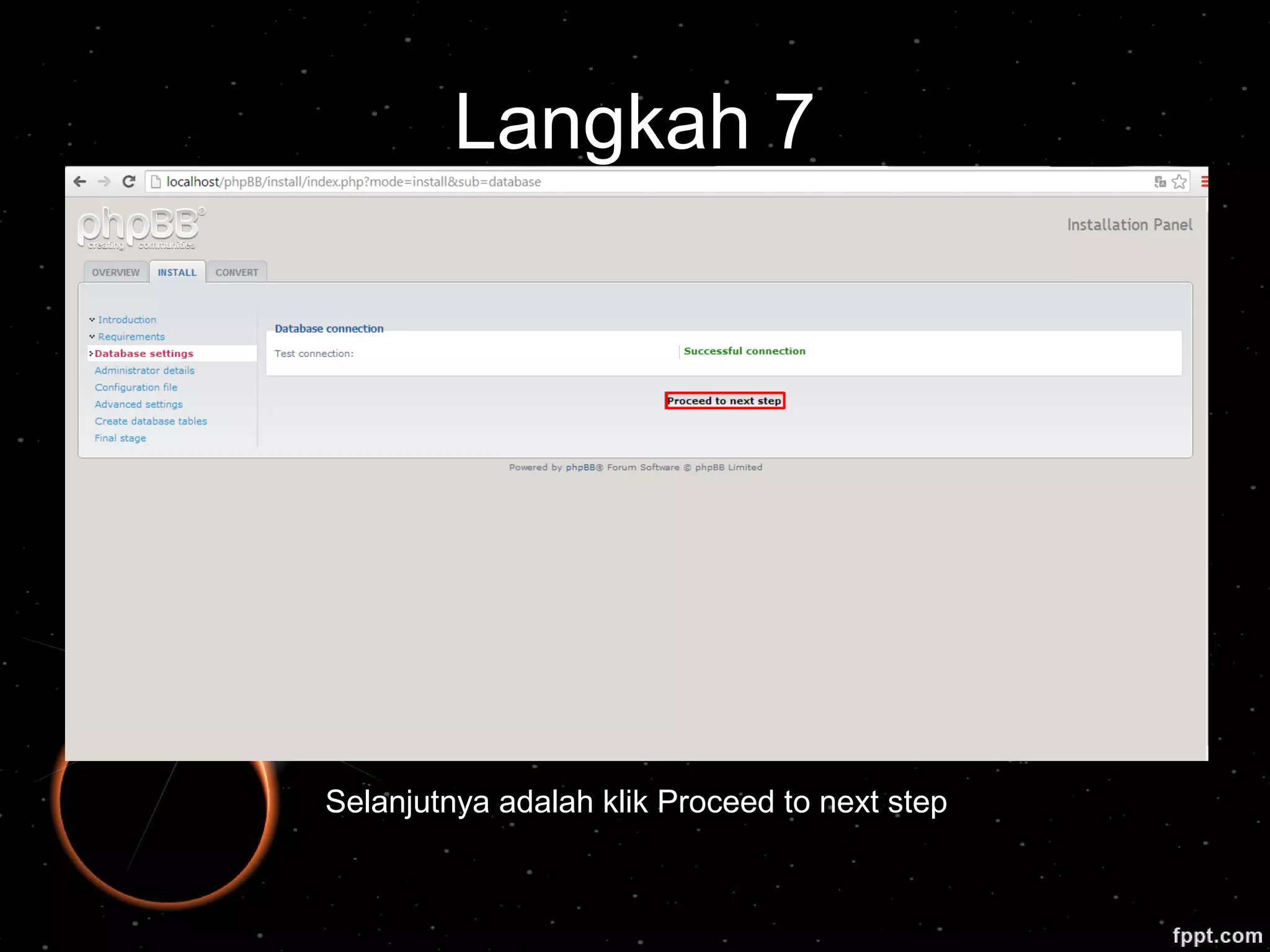 Langkah 7
Selanjutnya adalah klik Proceed to next step
 