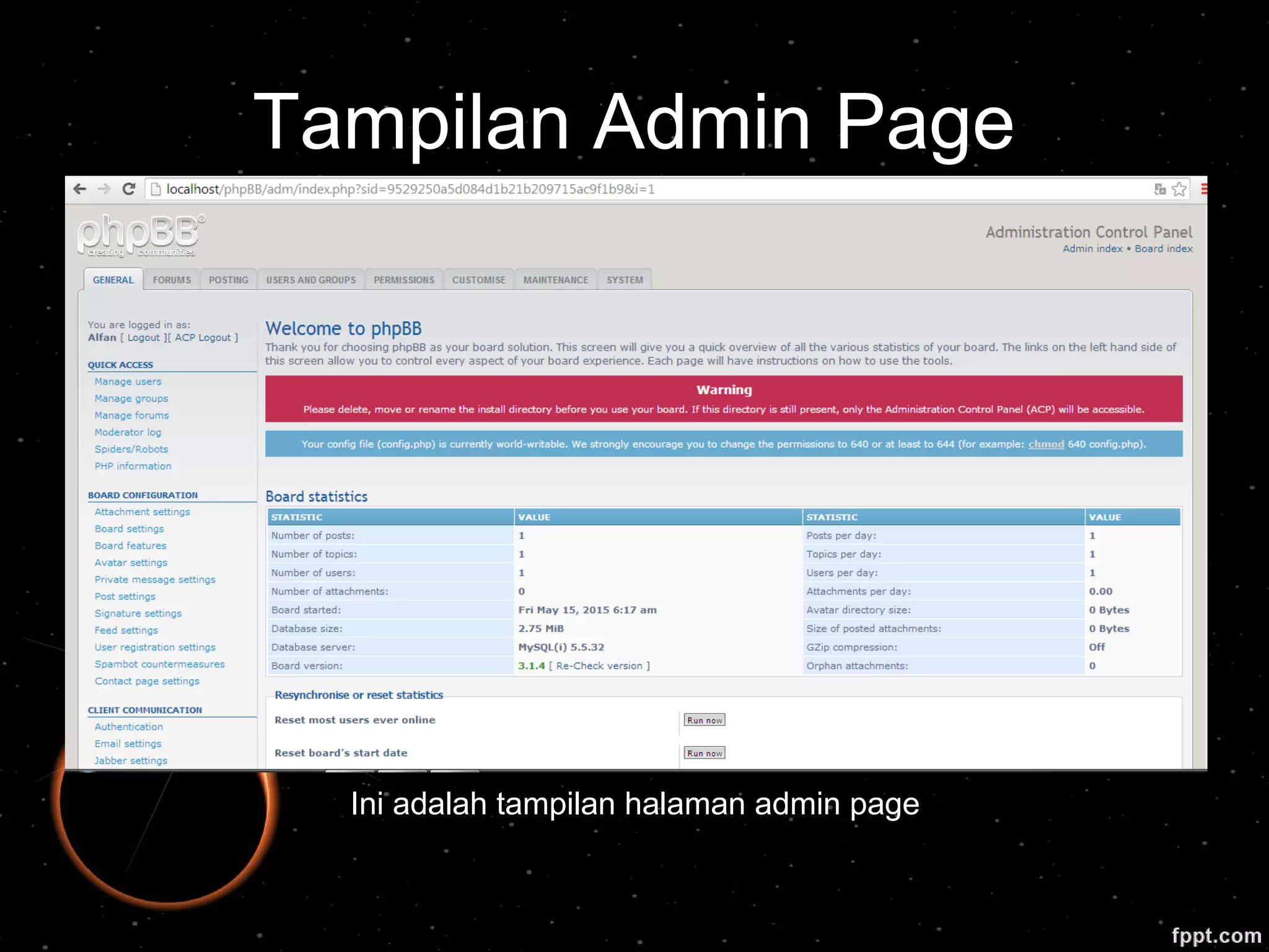 Tampilan Admin Page
Ini adalah tampilan halaman admin page
 