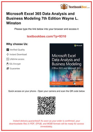 Comprehensive Guide to Microsoft Excel 365 Data Analysis and Business ...