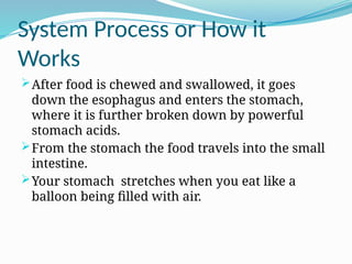 Eat Process Digestive system how it works - digestion | PPT