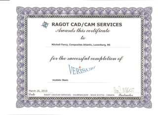 Verisurf certificate