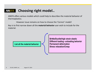 Modeling plastics in ANSYS | PDF | Geology | Science
