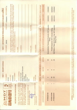 H. Gupta, NDT-Inspector