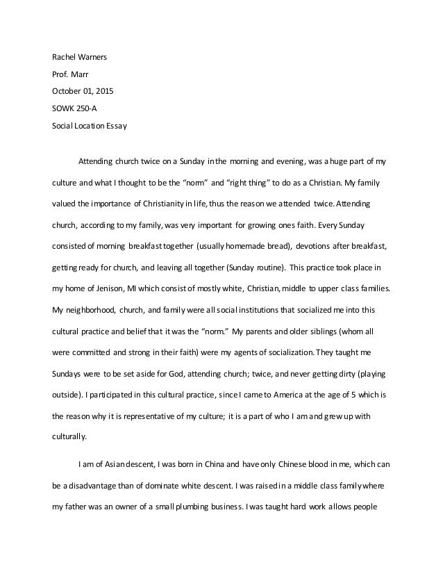 Social institution essay