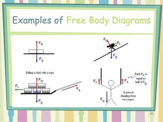 20
Examples of Free Body Diagrams
 