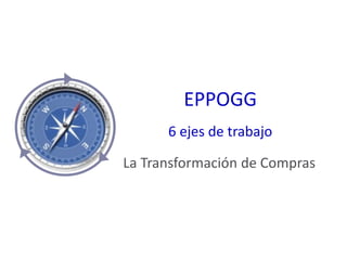 La Transformación de Compras
EPPOGG
6 ejes de trabajo
 