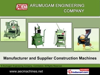 Manufacturer and Supplier Construction Machines 