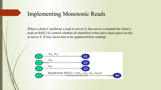Read Client Client Centric Consistency Model | PPT