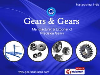 Maharashtra, India




Manufacturer & Exporter of
    Precision Gears
 