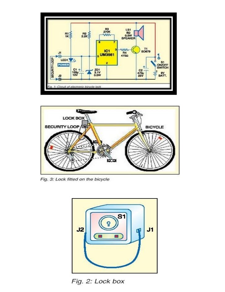 electronic bike lock system