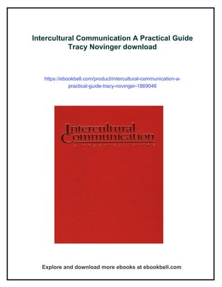 Intercultural Communication A Practical Guide Tracy Novinger | PDF