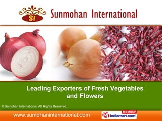 Leading Exporters of Fresh Vegetables and Flowers 