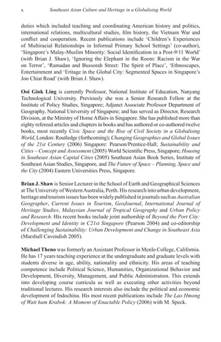 Southeast Asian Culture And Heritage In A Globalising World Heritage ...