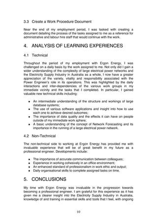 ELECTRICAL ENGINEERING STUDENT VACATION PLACEMENT REPORT | PDF