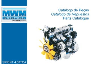 Catálogo de Peças
Catálogo de Repuestos
Parts Catalogue
SPRINT 4.07TCA
 