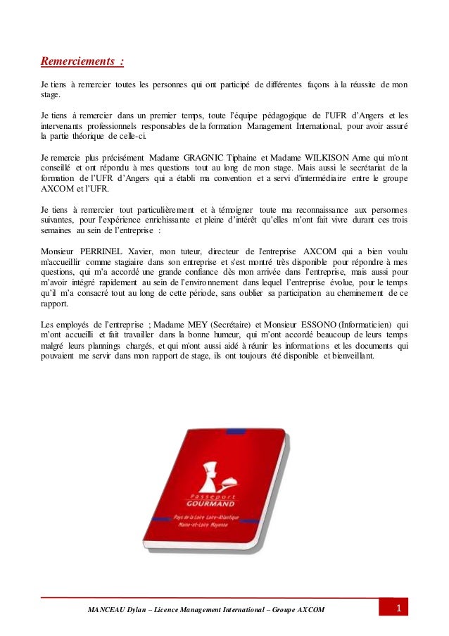 Exemple Conclusion Rapport De Stage Secrétariat  Le Meilleur Exemple