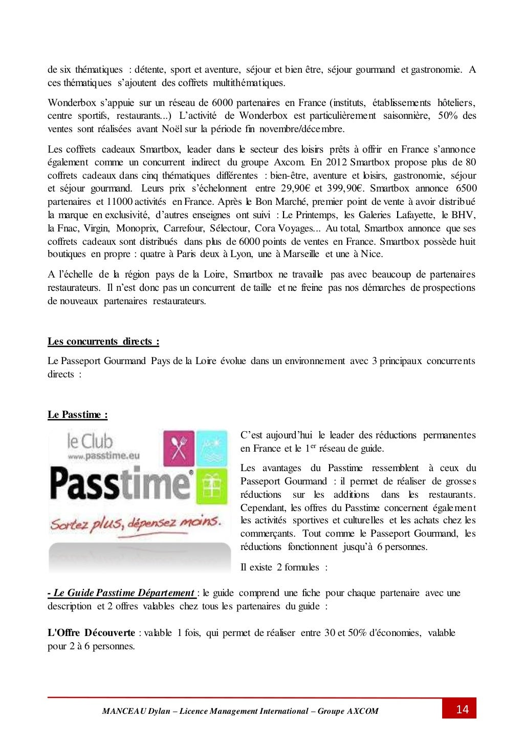 Rapport de Stage Licence 3