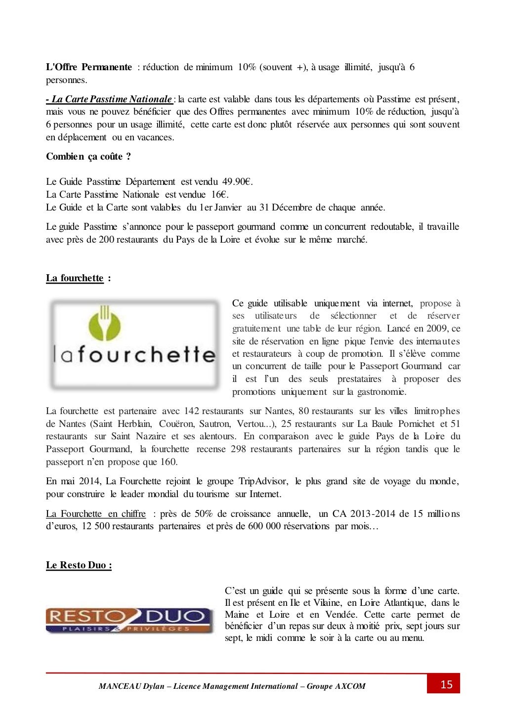 Rapport de Stage Licence 3