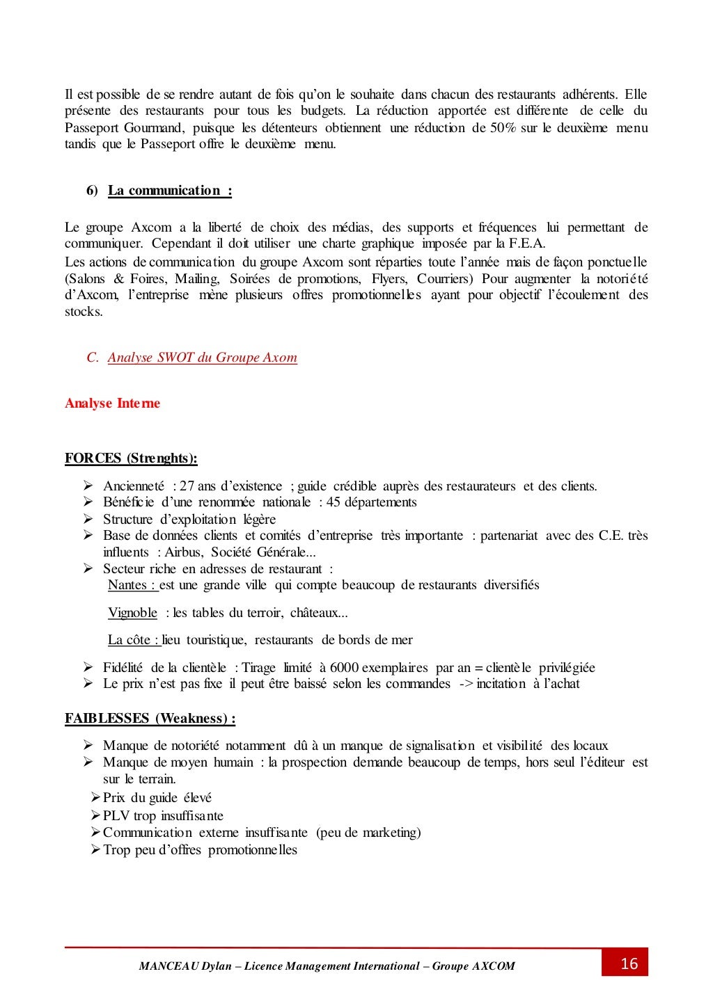 Rapport de Stage Licence 3