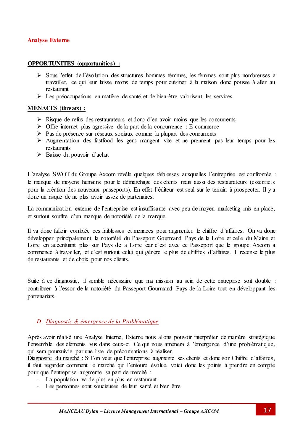 Rapport de Stage Licence 3