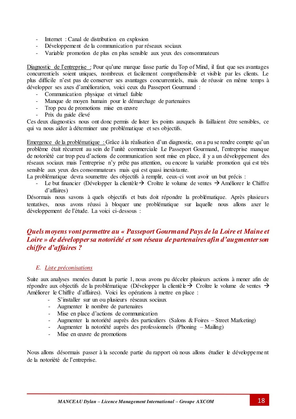 Rapport de Stage Licence 3