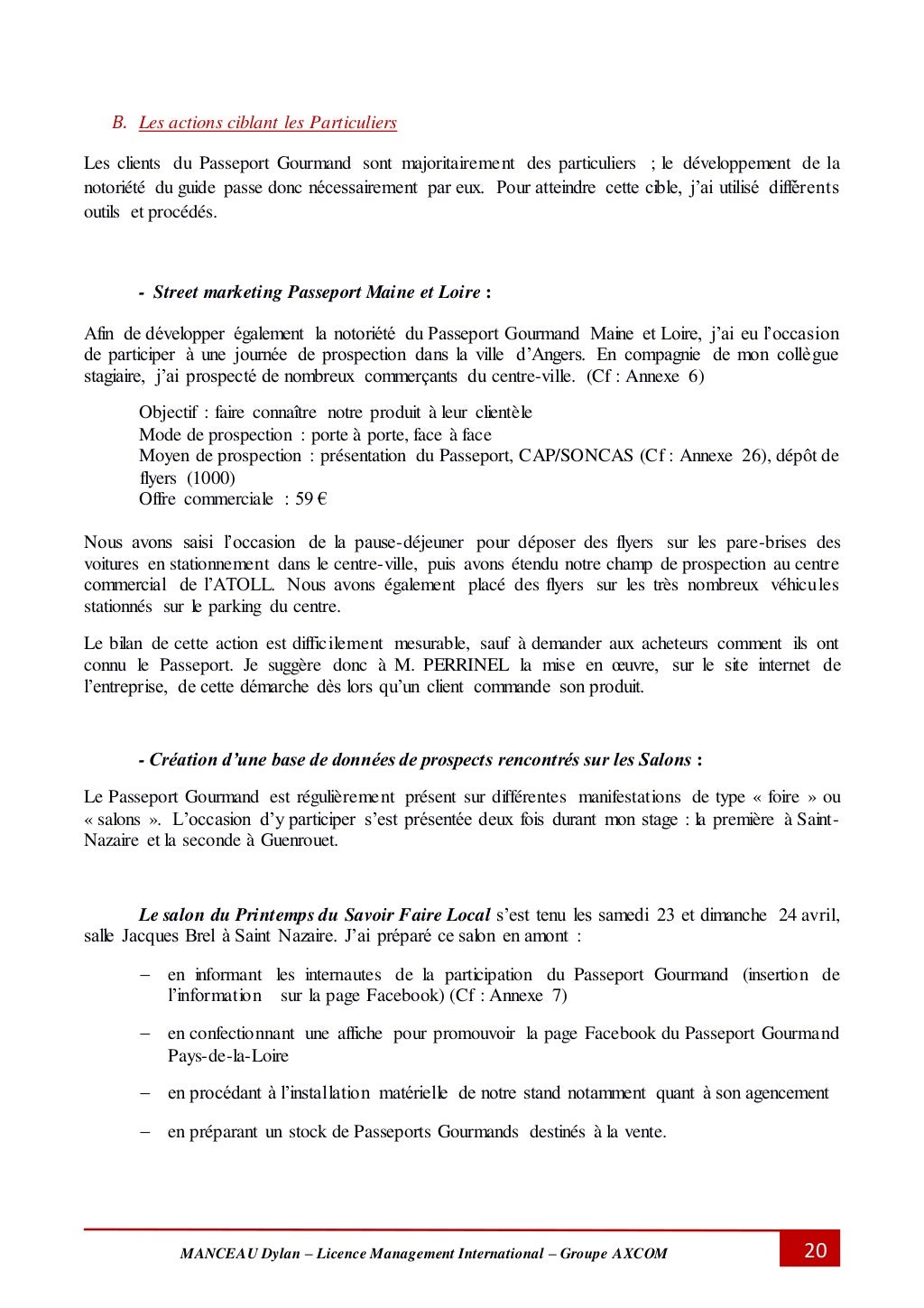 Rapport de Stage Licence 3