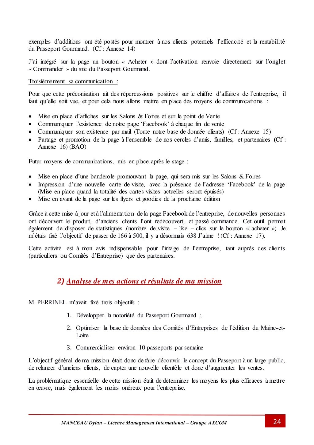 Rapport de Stage Licence 3