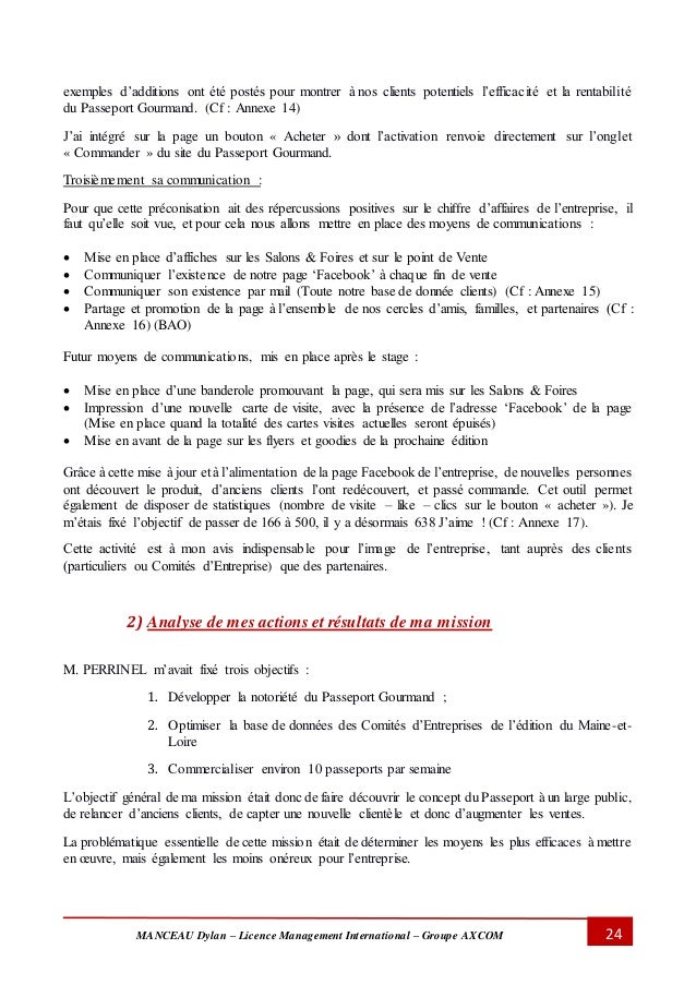 Rapport de Stage Licence 3