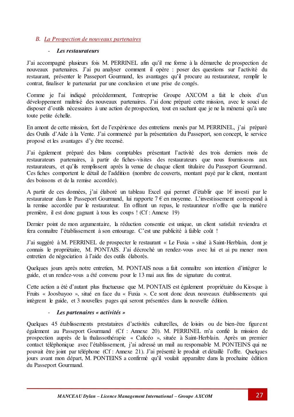 Rapport de Stage Licence 3