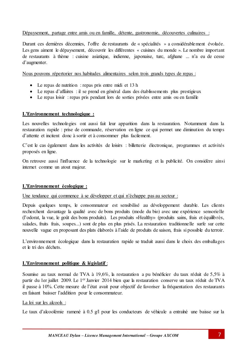 Rapport de Stage Licence 3