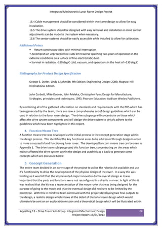 Moon Rover Project | PDF
