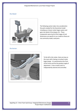 Moon Rover Project | PDF