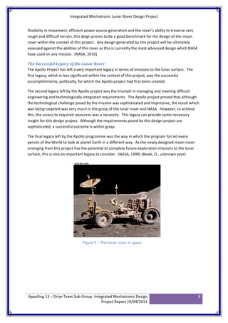 Moon Rover Project | PDF