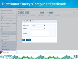 Distributor Query/Compliant/Feedback
 