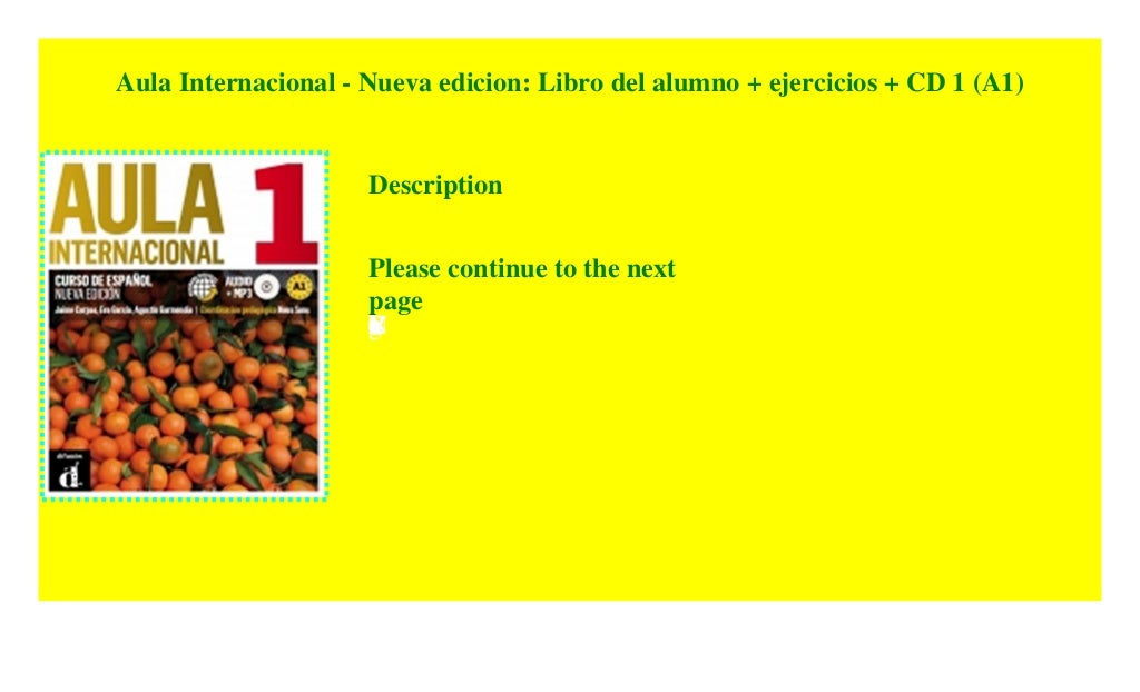 Aula Internacional - Nueva edicion: Libro del alumno + ejercicios + CD