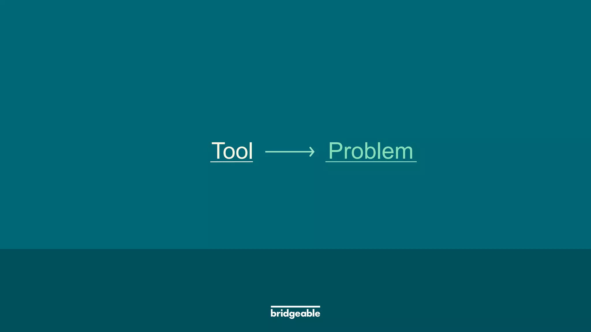 Tool Problem
 