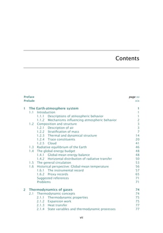 Physics of the Atmosphere and Climate 2nd Edition Salby | PDF
